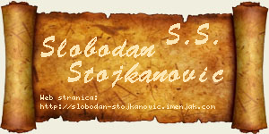 Slobodan Stojkanović vizit kartica